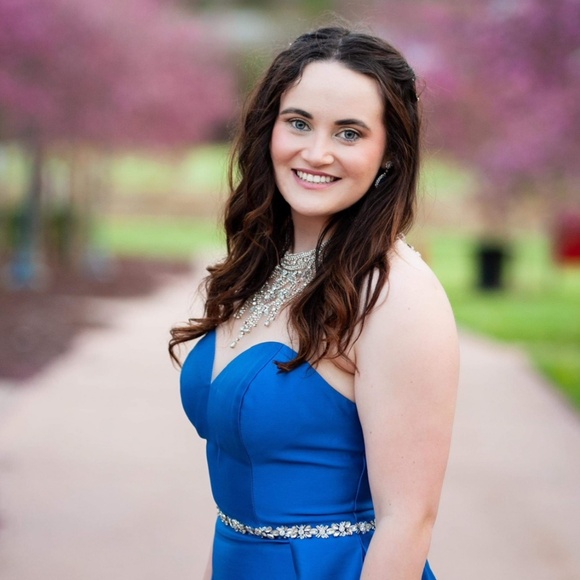 Royal Blue Size 10 Formal Gown - Picture 4 of 6